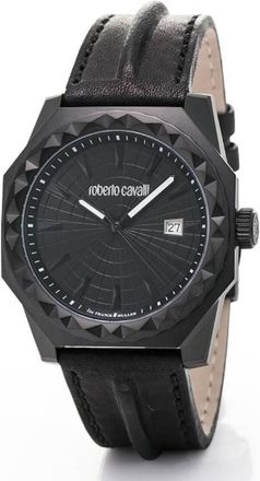 Roberto Cavalli by Franck Muller Quartz Black Dial Mens Watch