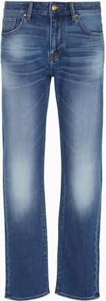 A|X Armani Exchange Mens Indigo Straight-Fit Jeans, Size 38