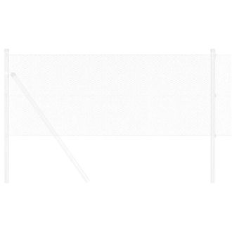 Berkfield Home Hexagon Fence 0.8x100 m Galvanised Steel in Silver