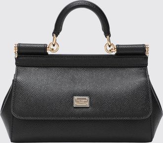 Dolce & Gabbana Mini borsa a mano Sicily in pelle di vitello a grana