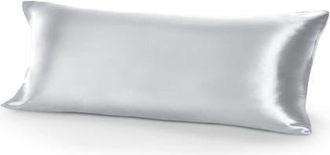 Bare Home 19 Momme 100% Mulberry Silk Pillowcase, Body Size in Silver at Nordstrom