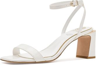 Vince Camuto Hamda Ankle Strap High Heel Sandals Womens Sandals Bianco : 8.5 M, Leather