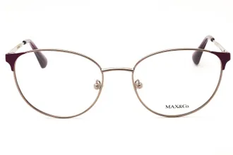 Max & Co. MO5100 Round Metal Frame Eyeglasses - Rose Gold