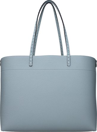 Fendi Damess Schoudertas op rol Lichtblauw/Turquoise Leer