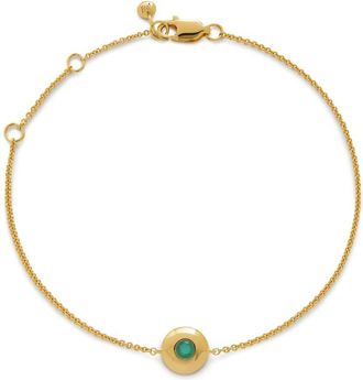 Monica Vinader 18kt geelgouden vermeil May Birthstone armband