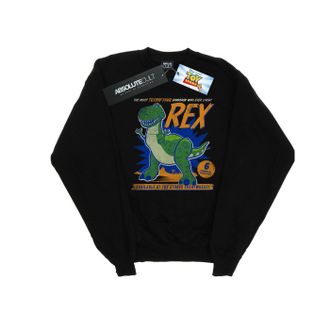 Disney Heren Toy Story 4 Rex angstaanjagend dinosaurus sweatshirt (Zwart)