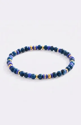 Mint & Lily Stacking Birthstone Beaded Bracelet in September Sapphire at Nordstrom, Size 6.5