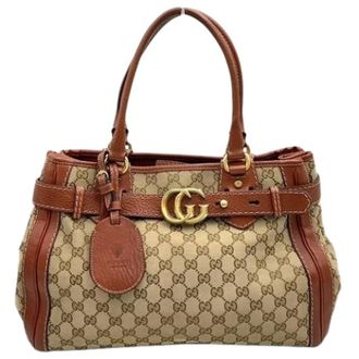 Gucci Pre-owned Handbags, female, Brown, Size: ONE SIZE Pre-owned 247183 Tote bag