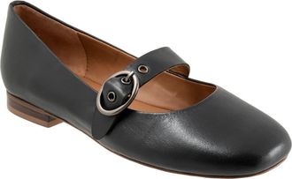 Softwalk Kassala Mary Jane Flat in Black at Nordstrom, Size 10.5