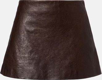 Balenciaga Minifalda de piel