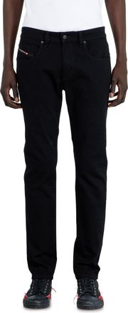 Diesel Slim Jeans Regular Waist 2019 D-Strukt, Black/Dark grey, Zip fly