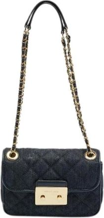 Michael Kors Pre-owned Cross Body Bags, female, Blue, Size: ONE SIZE Pre-owned Denim Shoulder Bag