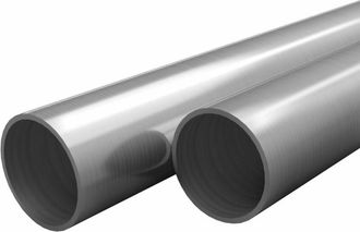 vidaXL Tubos De Acero Inoxidable Redondos 2 Unidades V2a 2 M &Oslash;48x1,8mm Vidaxl