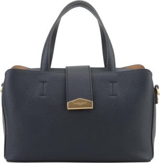 Pourchet Cavalcade Moyen port&eacute; main - Dames - Handtassen - Blauw - ONE Size - Leer - Tassen