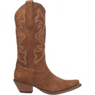 Dingo Womens Out West Leather Boot In Camel