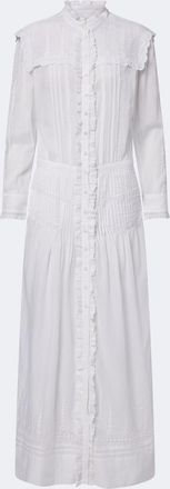 Isabel Marant Lonie embroidered ruffled cotton maxi dress