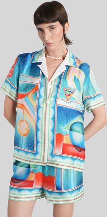 Casablanca Shirt In Multicolor Silk