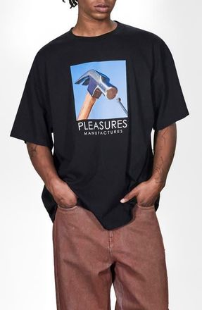 Pleasures Hammer Graphic T-Shirt in Black at Nordstrom, Size Xx-Large