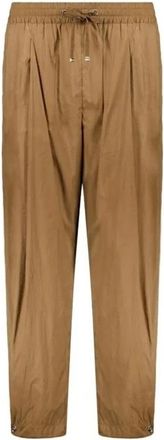 Herno Broek met elastische tailleband en trekkoord - Dames - Broeken - Bruin - S - Broeken