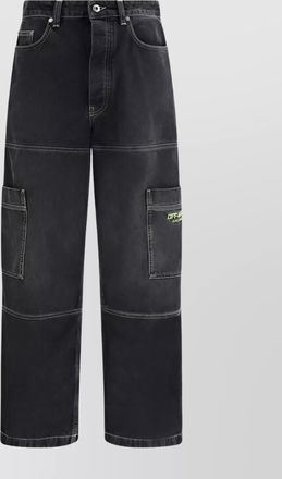 Off-white cargo jeans urban style