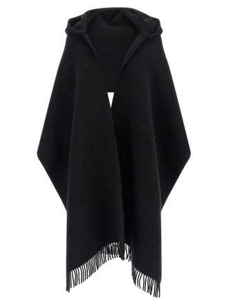 Brunello Cucinelli Hooded Scarf Scarves And Foulards Black