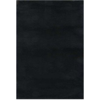 vidaXL Alfombra De Pelo Corto Esponjoso Suave Lavable Negra 160x230 Cm Vidaxl
