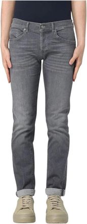 Dondup Heren, Jeans, Grijs, Maat: W32 Katoen