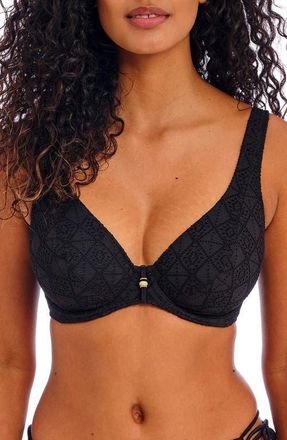 Freya Nomad Nights Underwire Bikini Top in Black (Blk) at Nordstrom, Size 30Dd