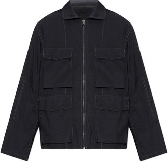 Christophe Lemaire Light Jackets, male, Blue, Size: XL 3D Pocket Jacket