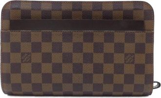 Louis Vuitton Brown Coated Canvas Briefcase (Pre-Owned)