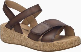 Josef Seibel Womens Evita 03 Womens Wedge Sandals - Brown - Size: 6.5
