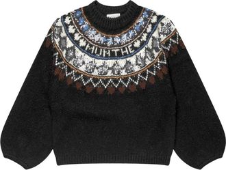 Munthe Truien & Vesten, Dames, Zwart, M, Round-neck Truien