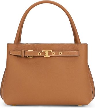 Tod's Tassen, Dames, Bruin, ONE Size, Leer, Mini Leren Handtas