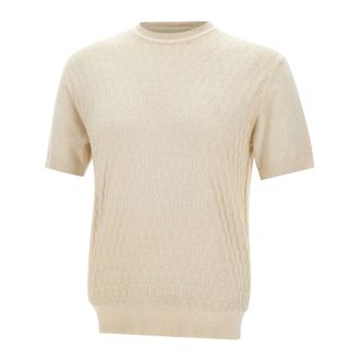 Peuterey Round-neck Knitwear, male, Beige, Size: 3XL Mes Sweater