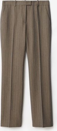Burberry Mouliné Wool Tailored Trousers