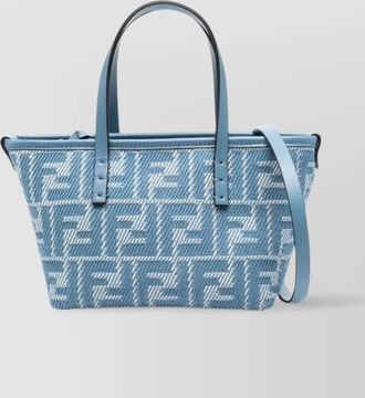 Fendi jacquard mini bag denim effect