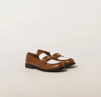 Miu Miu Leather penny loafers