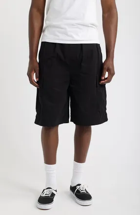 Carhartt Work in Progress Mandler Cargo Shorts in Black (Garment Dyed) at Nordstrom, Size X-Large