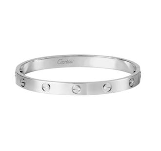 Cartier White Gold Love Bracelet Size 16