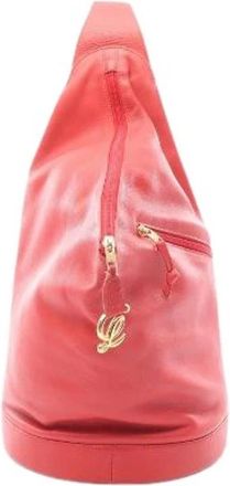 Loewe Pre-owned Anton Leren Rugzak - Dames - Vintage Schoudertas - Rood - ONE Size - Leer - Vintage