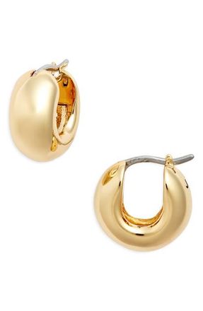 JENNY BIRD Mini Tome Huggie Hoop Earrings in Gold at Nordstrom