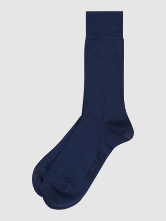 Christian Berg Socken mit Label-Print im 2er-Pack in Dunkelblau, Größe 43/46