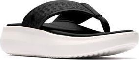 Clarks Solevana Wedge Flip Flop in Black at Nordstrom Rack, Size 10