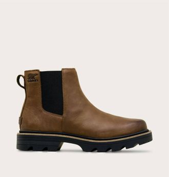 Sorel Womens Revel Rd Chelsea Waterproof Boot In Brown Black
