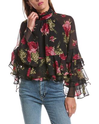 Cinq &agrave; Sept Baroque Roses Skylah Top