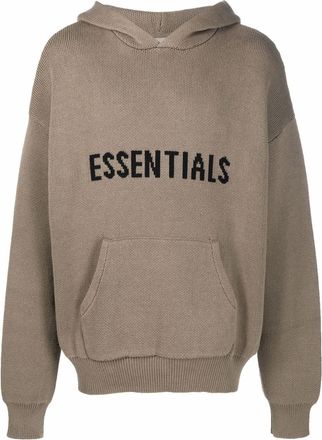 Fear of God Hoodie met logo - Groen