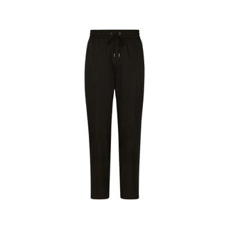 Dolce & Gabbana Slim-fit Trousers, male, Black, L, Relaxed Fit Trousers