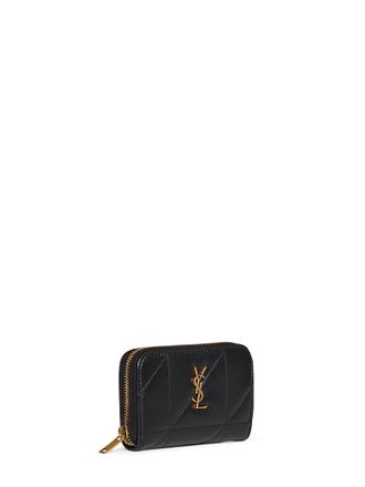 Saint Laurent Womens Coin Purse Jamie Nappa Leather Black Lambskin Wallets & Purses