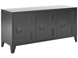 Beliani Mueble de oficina metal negro