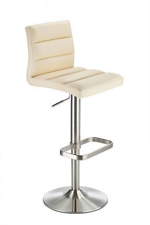 Netfurniture Swank Adjustable Bar Stool in Cream